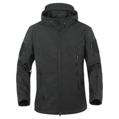 Men's Camouflage Waterproof Tactical Hooded Winter Jacket Large Sizes