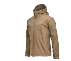 Men's Camouflage Waterproof Tactical Hooded Winter Jacket Large Sizes
